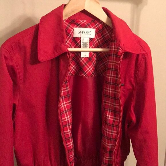 Liz Golf By Liz Claiborne Plaid Line Jacket - Sz S - Picture 8 of 8